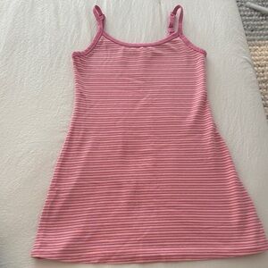 American Eagle Outfitters Pink and White Striped Dress